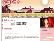 Tablet Screenshot of anneheaton.com